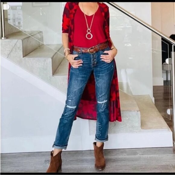 NWT | CAbi Busy Tank Red; Style 4381 - Picture 5 of 8